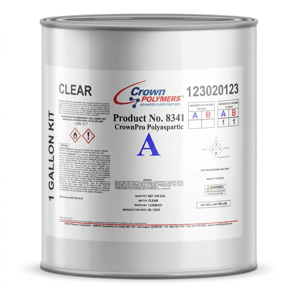 CrownPro 8341 Polyaspartic (Slow Cure) — Clear container